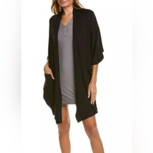 HALE BOB HB by Hale Bob Sweater Womens Black Cardigan Open Size XL NWT $125.00